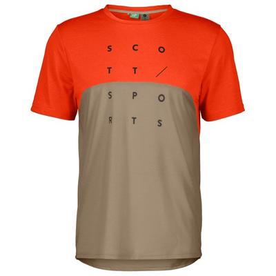 Scott - Trail Flow Dri S/S - Radtrikot Gr XL beige/rot Image