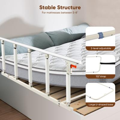 TEMU Adjustable Bed Auxiliary - Made Of Aluminum Alloy And Carbon Steel, With A Load Capacity Of 300 , Providing Safe Support Image