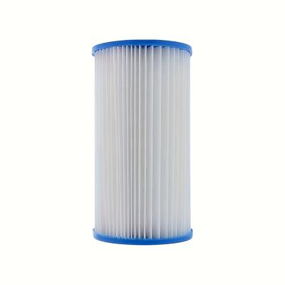 TEMU 1pc Easy-install Heavy-duty A/c Filter Cartridge For Swimming Pools & Spas - High Filtration , Pe Material, White With Image