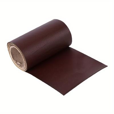 TEMU Self-adhesive Leather Repair Patch - 10x137cm Tape For Sofa, Bags, Furniture & Driver’ Restoration - Durable Leather In Multiple Colors (brown, Black, Red, Purple, Blue) Image