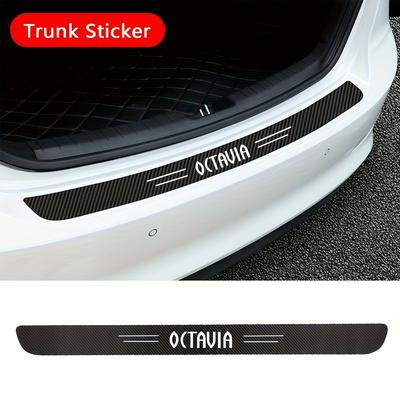 TEMU 5pcs Octavia 2/3/a5/a7 Advanced Pvc Car Door Edge Guard - Rear Bumper Vinyl Sticker Accessories, Door Strip Image