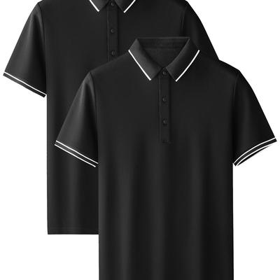 TEMU Hdw Men'-piece Striped Shirt Image
