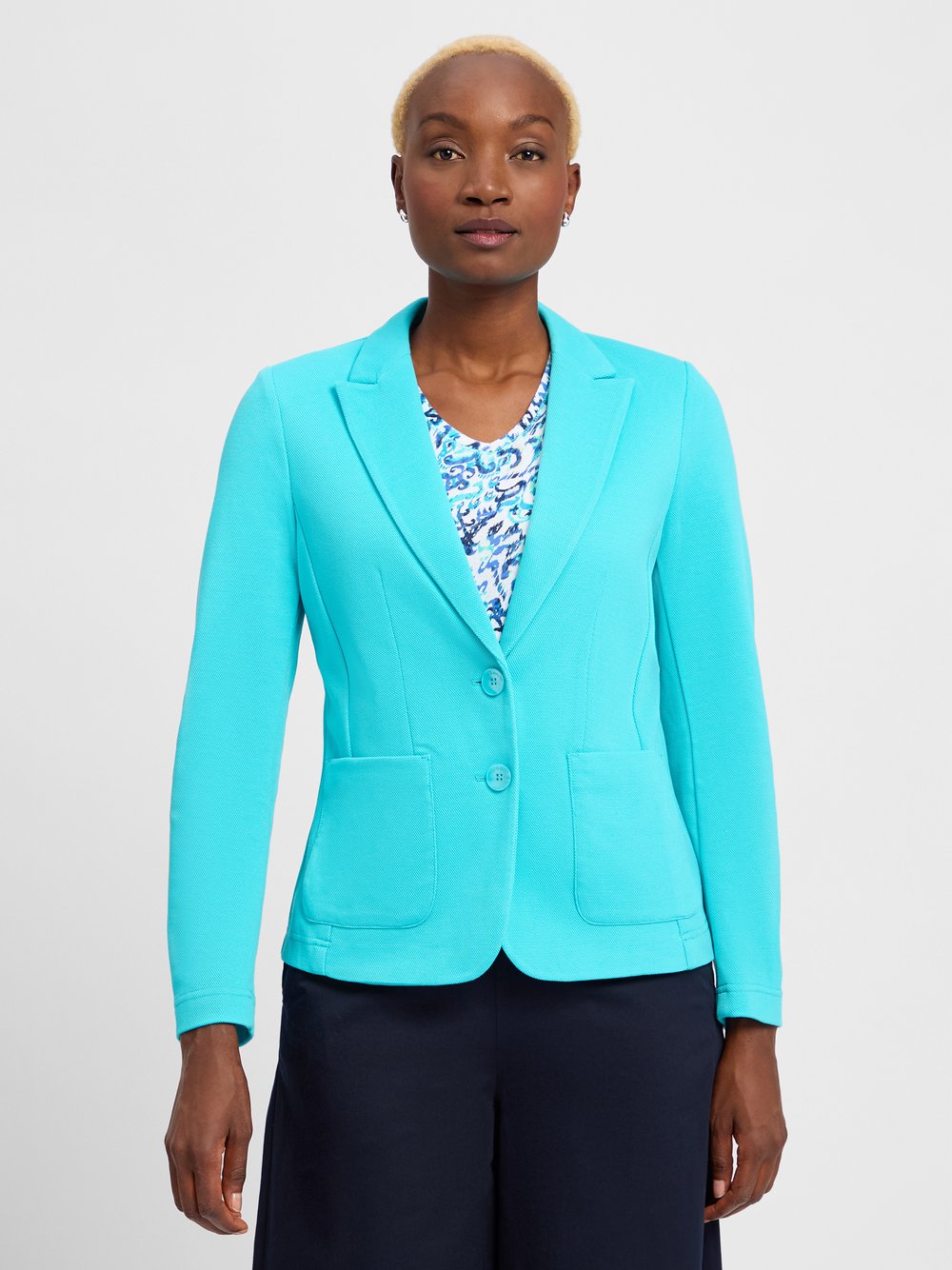 Olsen Sweatblazer Damen türkis, 38 Image