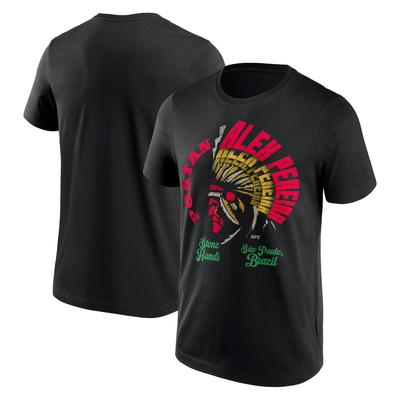 UFC Alex Pereira Poatan Headdress T-Shirt - Black - Mens Image