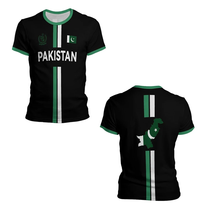 2025 Summer New Pakistan Jersey Men's Sports T-shirts Pakistanis Flag Street Oversized Tops Unisex Casual Graphic T-shirts Tees