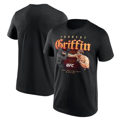 UFC Forrest Griffin Retro Bitmap T-Shirt - Black - Mens Image