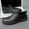 2023 frühling Herbst Neue Handgemachte Sohle männer Oxford Schuhe Retro Grau männer Leder Casual