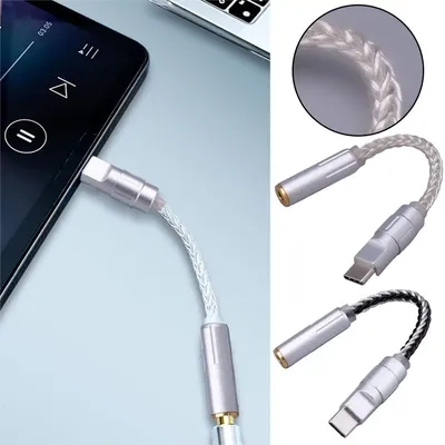Handy-Adapterkabel für CX31993 /MAX97220, 8 Stränge mit 416 Kernen, einzelnes Kupfer, versilbertes Image