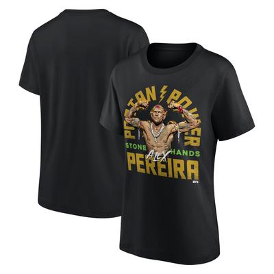 UFC Alex Pereira Poatan Power T-Shirt – Schwarz – Damen Image