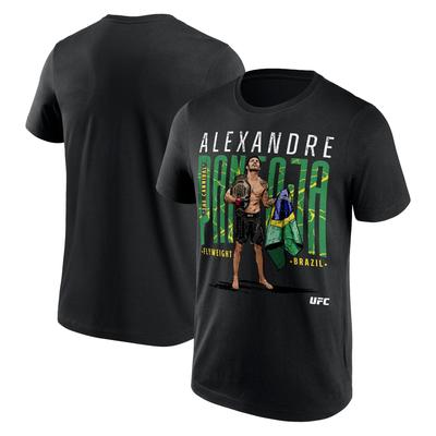 UFC Alexandre Pantoja Brazil Pose T-Shirt - Black - Mens Image
