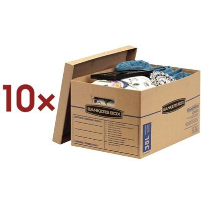 Bankers Box System 10 Stück Umzugskartons »SmoothMove Umzugsbox« 33,5/47/27 cm, 33.5x27x47 cm Image