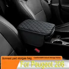 Accessori interni per auto Bracciolo Box Altezza Aumento Pad Borsa portaoggetti Copertura console centrale per Peugeot 2008 208 207 206 3008 307