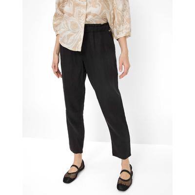 Culotte BRAX "Style MONA S", Damen, Gr. 36, Normalgrößen, schwarz, 100% Leinen, Hosen Image
