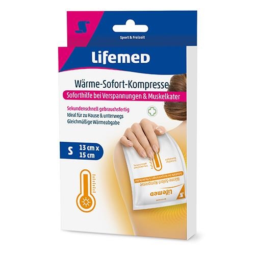 Wärme-Sofort-Kompresse Schmerzlinderung Muskelkater Verspannungen Weiß 1 Stück Image
