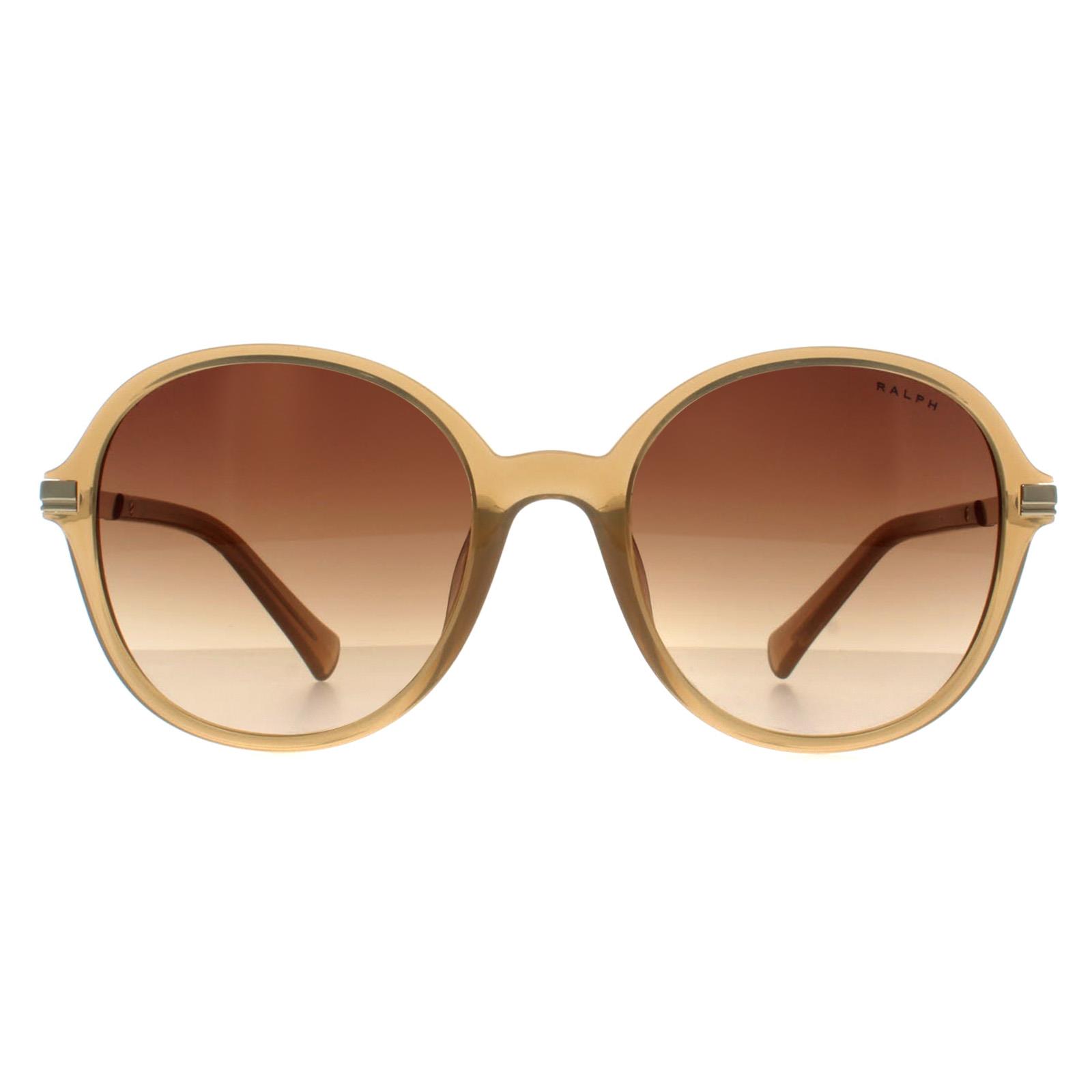 Ralph by Lauren Round Womens Shiny Milky Light Brown Gradient RA5297U - One Size | Ralph by Ralph Lauren Sale | Discount Designer Brands
