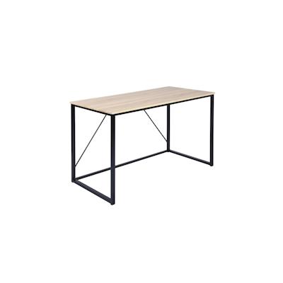 WellHome - Klapptisch „Elmo Oak“ aus Walnussholz und schwarzer Farbe, 120 x 60 x 74 cm Image
