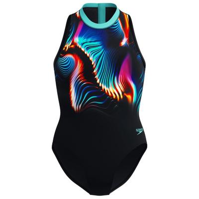 Speedo - Women's Printed Hydrasuit - Badeanzug Gr 34 schwarz Image