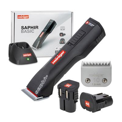 Heiniger SaphirBasic Kleintierschermaschine 35W, Li-Ion-Akku 7.4V, Scherkopf No 10, 2 Batterien Image