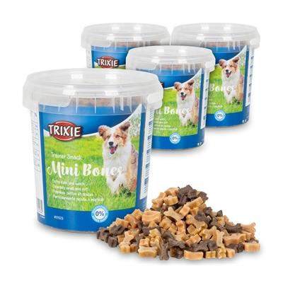 4x Trixie Trainer Snack Mini Bones für Hunde mit Rind, Lamm und Geflügel, 500g Image