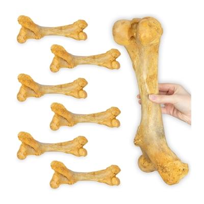 6x Trixie Jumbo-Kauknochen, XXL- Rinderknochen für Hunde, 38cm, 900g Image