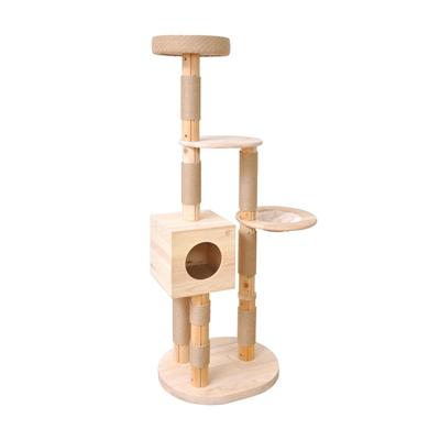 VOSS.pet Kratzbaum "Simba" - Premium Massivholz Katzenkratzbaum Image