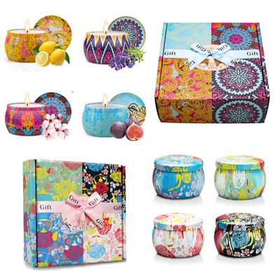 TEMU 8pcs Scented Decoration Gift Set 120g Soybean Oil Aromatherapy Jars In Iron Cans, Perfect Gift For Women, Day & Birthday Presents & Easter Image
