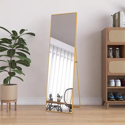 TEMU Ycz Full-length Mirror, Large Freestanding Mirror, Floor Mirror, Full-length Wall Mirror With Aluminum Frame, Wall-mounted Full-length Mirror, Tyui