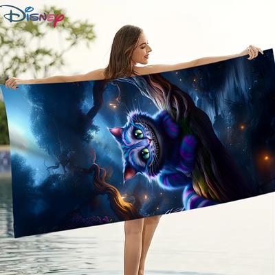 TEMU 1pc Super Soft Microfiber Beach Towel - Extra Large, Quick Dry, Vibrant Cartoon Design, Pool, Bath, Or , Ideal Birthday Gift, Beach Towel Image