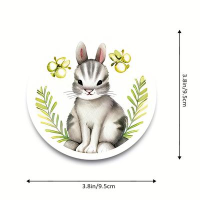 TEMU A Set Of 6 Rabbit Cork Coasters Image