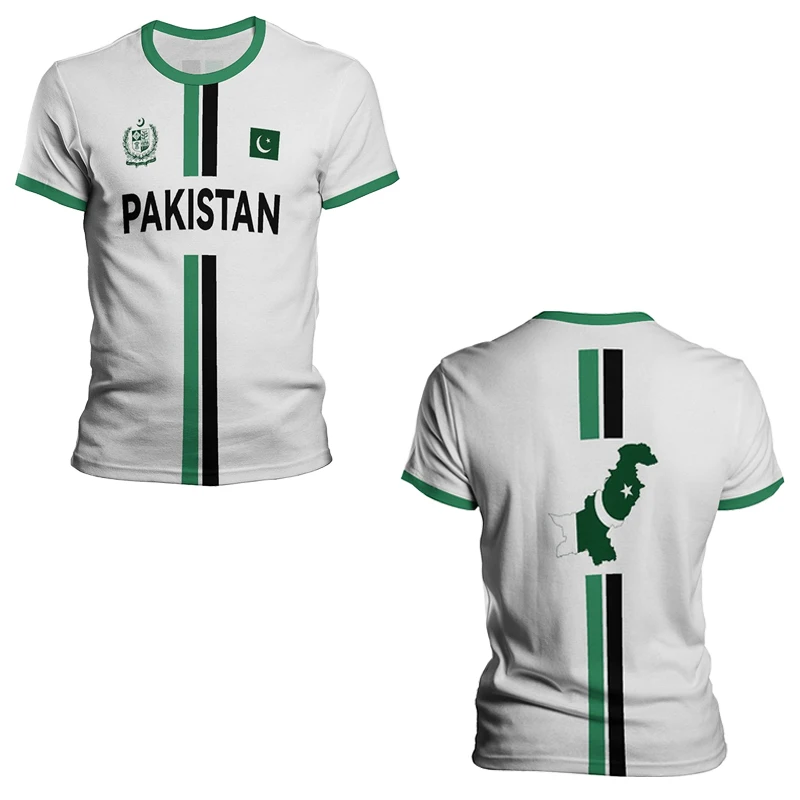 2025 Summer New Pakistan Jersey Men's Sports T-shirts Pakistanis Flag Street Oversized Tops Unisex Casual Graphic T-shirts Tees