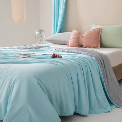 Cold Silky Summer Blankets For Beds Cooling Fabric Air Condition Quilt Cool Double Side Lightweight Cooled Comforter
