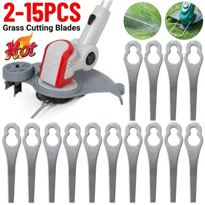 15-2PCS Lawnmower Blades Metal Grass Trimmer Head Blade Mowing Machine Blades Grass Cutting Blade Gardening Tool Accessories