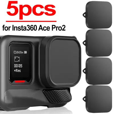 For Insta360 Ace Pro 2 Silicone Lens Caps Soft Anti-scratch Waterproof Camera Protectors for Insta360 Ace Pro 2 Lens Covers