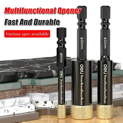 Hexagonal Shank Brazed Dry Ceramic Tile Diamond Drill Bit 5-16mm Hole Saw Marble Ceramic Granite Porcelain Cup Saw Hole Opener