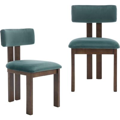 Wahson Office Chairs - Esszimmerstühle Mid Century Samt Küchenstühle mit Rückenlehne Stuhl Samt Image