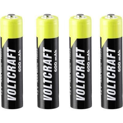 Voltcraft - Endurance Micro (AAA)-Akku NiMH 600 mAh 1.2 v 4 St. Image