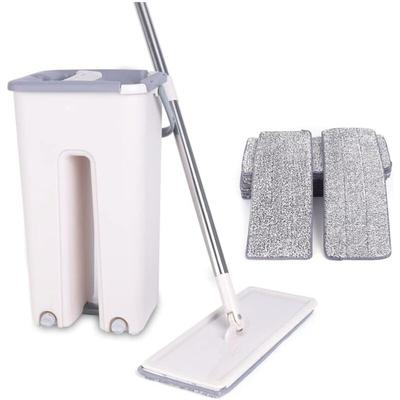 Gojoy - Wischmopp und Putzeimer Set mit 10 Moppads Sauber und langlebig Bodenwischer 360° Wischmop Image