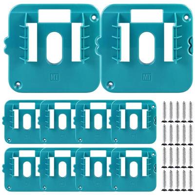 SNQ - 10-teiliger Akkuhalter für Makita 14,4-18V Akkuhalter Makita Akkuhalter Wandhalterung für Image