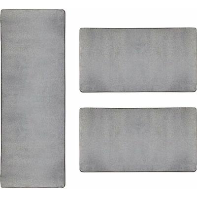 Karat - Bettumrandung Sundae Silber 73 1 Läufer 67 x 250 cm + 2 Brücken 67 x 140 cm - Silber Image