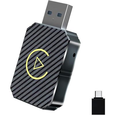 Coocheer - Kabelloser CarPlay-Konverter, 2-in-1 CarPlay/Android Auto, kompakter Mini-Kabelloser