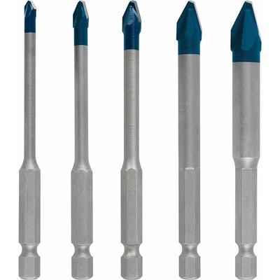 5x Bohrer-Set (für Fliesen, Bodenfliesen, Ø 4-10 mm, Schlagbohrmaschinen-Zubehör), Image
