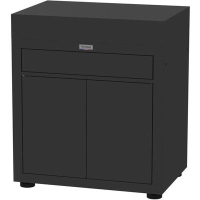 Möbel mit Schublade, 80 x 55 cm, schwarz Image