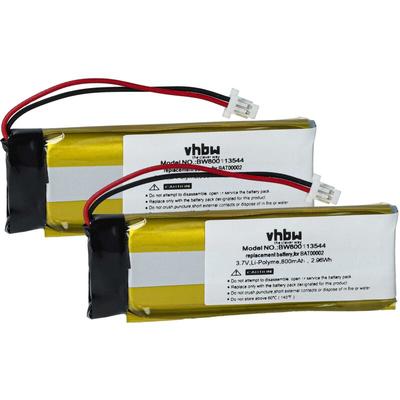 Vhbw - 2x Akku Ersatz für ZN452050PC-1S2P, BAT00002, WW452050-2P für gps Navigation Navi (800 mAh, Image