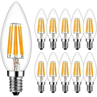 LED-Filament-Flammenbirnen E14, 6 W, entspricht 60 W, warmweiß, 2700 K, 600 lm, LED-Glühbirne, Image