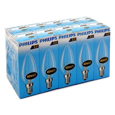 E-14 Glühlampe kerze - 40 Watt - klar - Philips Image