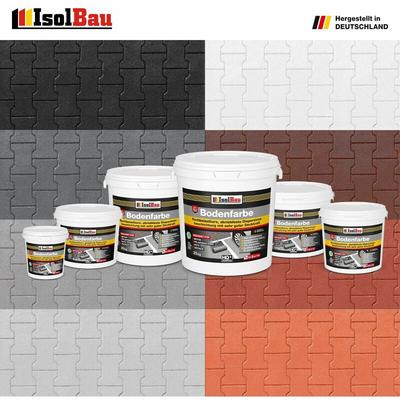 Bodenfarbe Betonfarbe 1,5kg - 25kg Bodenbeschichtung Fußbodenfarbe Kellerfarbe Farbe: Schwarz Image