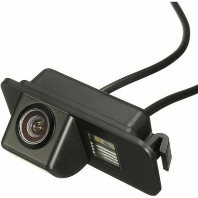 Auto-Rückfahrkamera mit Farbkamera, wasserdicht, Nachtsicht, Kennzeichenbeleuchtung, HD CCD,