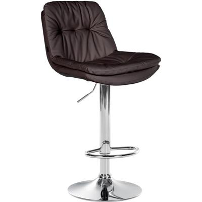 CLP - Barhocker Laurel Kunstleder braun Metall in Chromoptik Image