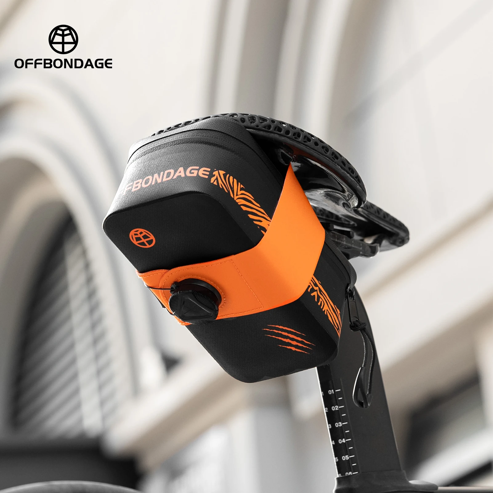 OFFBONDAGE Fahrrad-Satteltasche, leicht, kompakt, großes Fassungsvermögen, tragbare Hecktasche, wasserdichte Fahrrad-Sitztasche, Fahrradzubehör Image