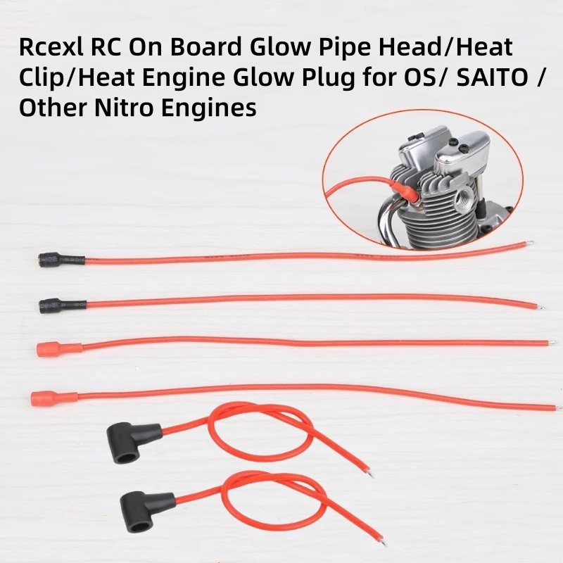 Rcexl RC On Board Glow Pipe Kopf/Heat Clip/Heat Engine CDI Ignition Glow Plug Driver für OS/SAITO/Andere Nitro Motoren